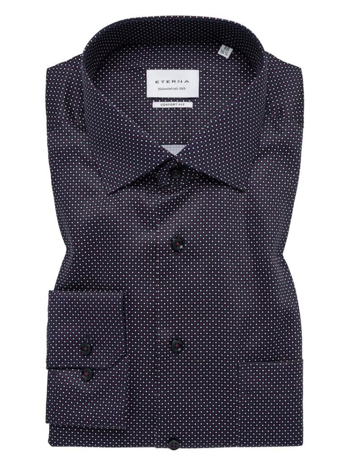 Рубашка с длинными рукавами бордового цвета Eterna
Рубашка с длинными рукавами бордового цвета Eterna