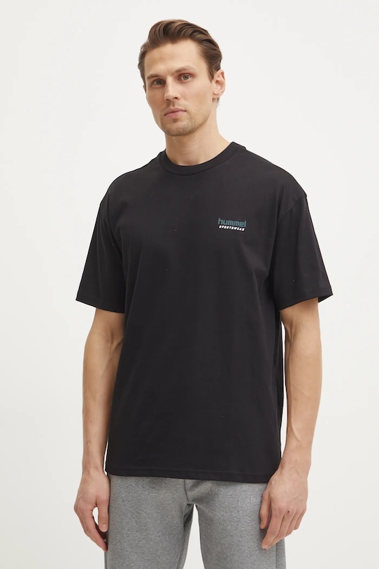 Хлопковая футболка Hummel, черный
Хлопковая футболка Hummel, черный