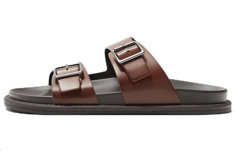 Шлепанцы мужские коричневые Zara
Шлепанцы мужские коричневые Zara