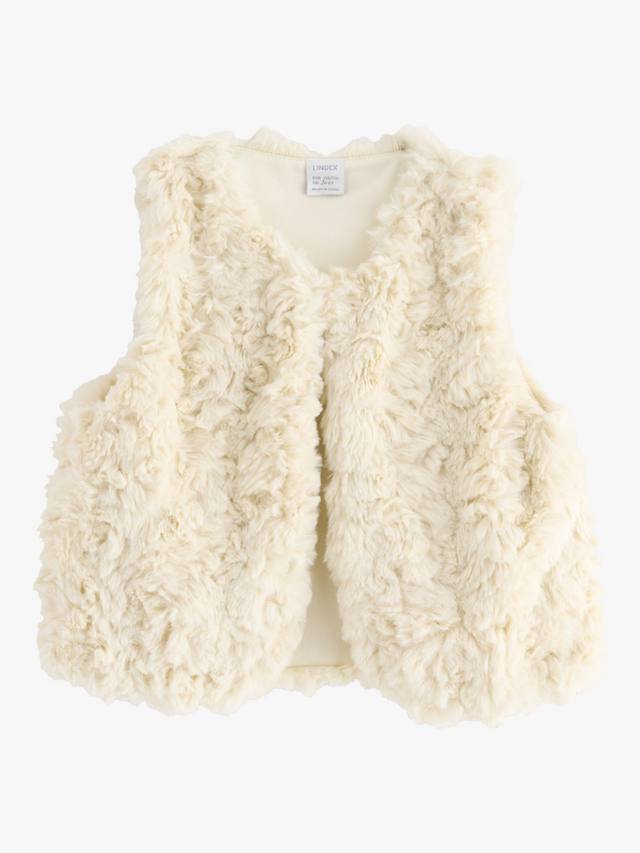 Детский безрукавный свитер-жилет из искусственного меха Lindex, Light Dusty White
Детский безрукавный свитер-жилет из искусственного меха Lindex, Light Dusty White