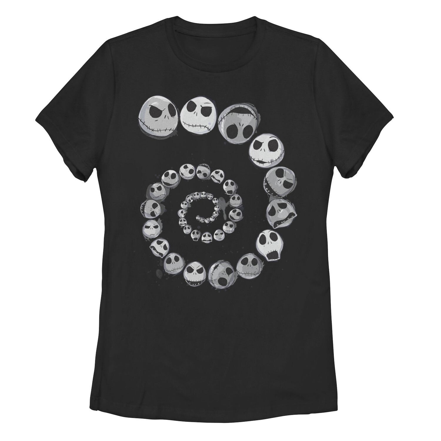 Футболка Junior's Disney «Кошмар перед Рождеством» с изображением Джека «Эмоциональная спираль» Licensed Character, черный 
Футболка Junior's Disney «Кошмар перед Рождеством» с изображением Джека «Эмоциональная спираль» Licensed Character, черный