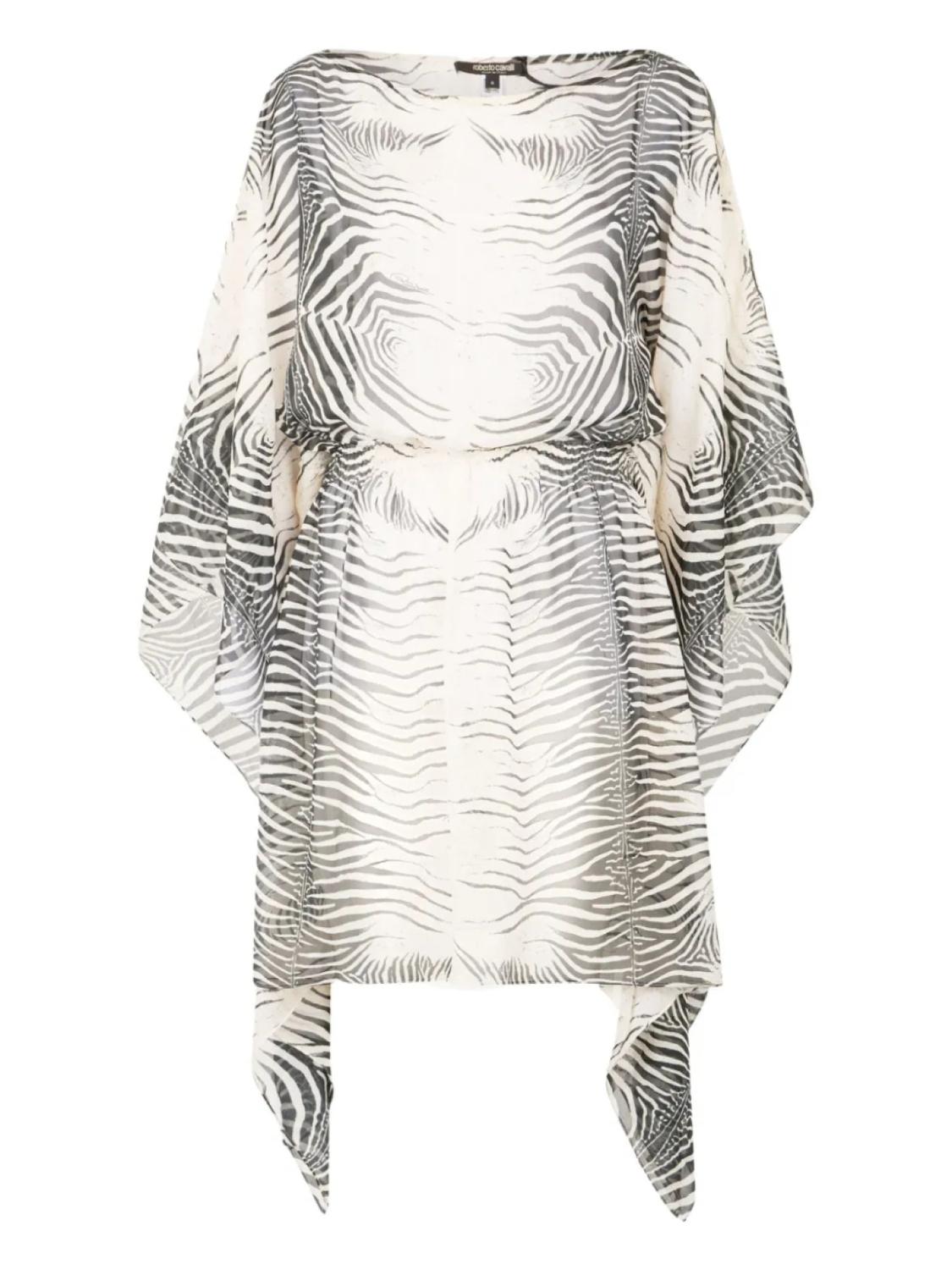 Платье с зебровым принтом Roberto Cavalli, белый
Платье с зебровым принтом Roberto Cavalli, белый