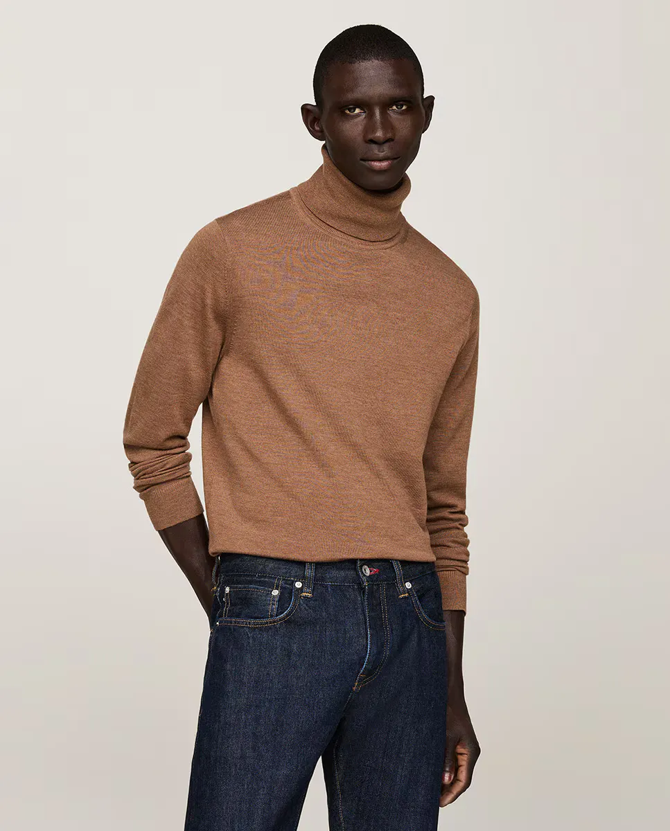 Мужской свитер с высоким воротником из мериносовой ткани Tommy Hilfiger, цвет Camel
Мужской свитер с высоким воротником из мериносовой ткани Tommy Hilfiger, цвет Camel