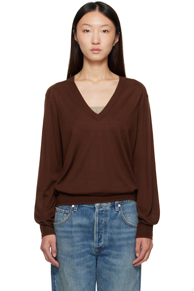 Джемпер из кашемира Julio Loulou De Saison, коричневый
Джемпер из кашемира Julio Loulou De Saison, коричневый