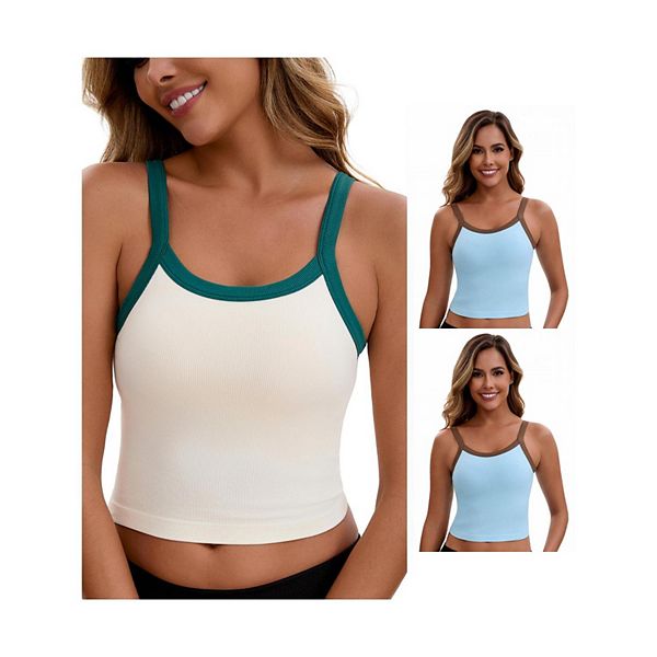 3 упаковки женского топа-камзола без бретелек с контрастным цветом Inspire Chic, Sky Blue Green
3 упаковки женского топа-камзола без бретелек с контрастным цветом Inspire Chic, Sky Blue Green