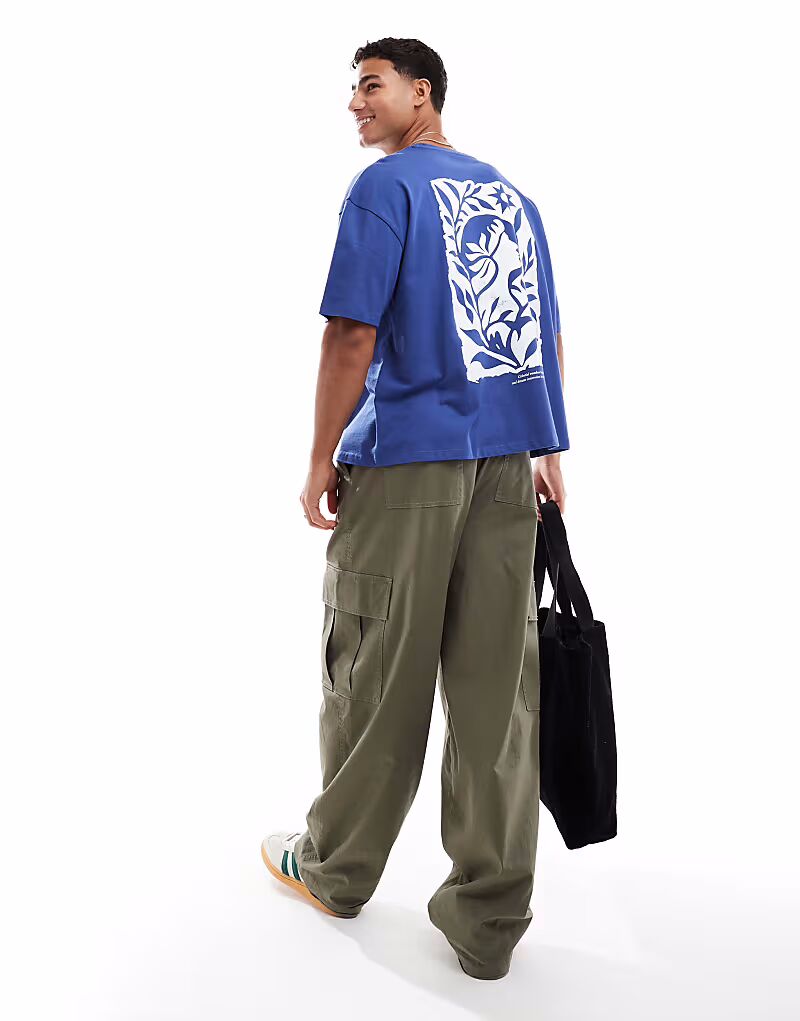 Футболка свободного кроя ASOS DESIGN с небесным принтом синего цвета
Футболка свободного кроя ASOS DESIGN с небесным принтом синего цвета