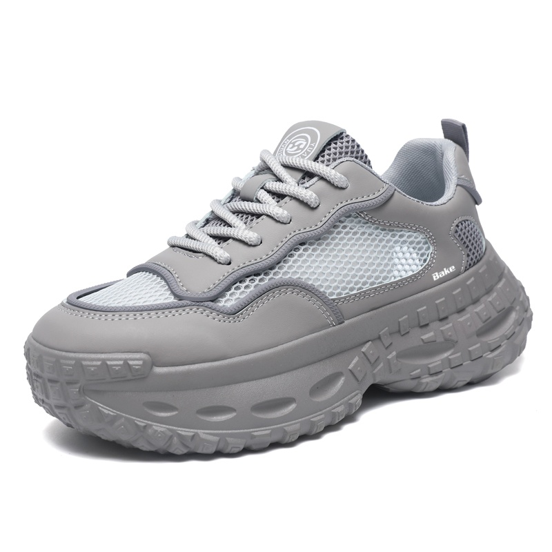 Нескользящие легкие низкие кроссовки на массивной подошве для мужчин BAKE, Gray
Нескользящие легкие низкие кроссовки на массивной подошве для мужчин BAKE, Gray
