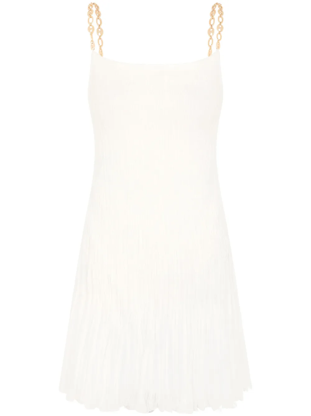Платье-комбинация мини с цепочками Rabanne, белый
Платье-комбинация мини с цепочками Rabanne, белый