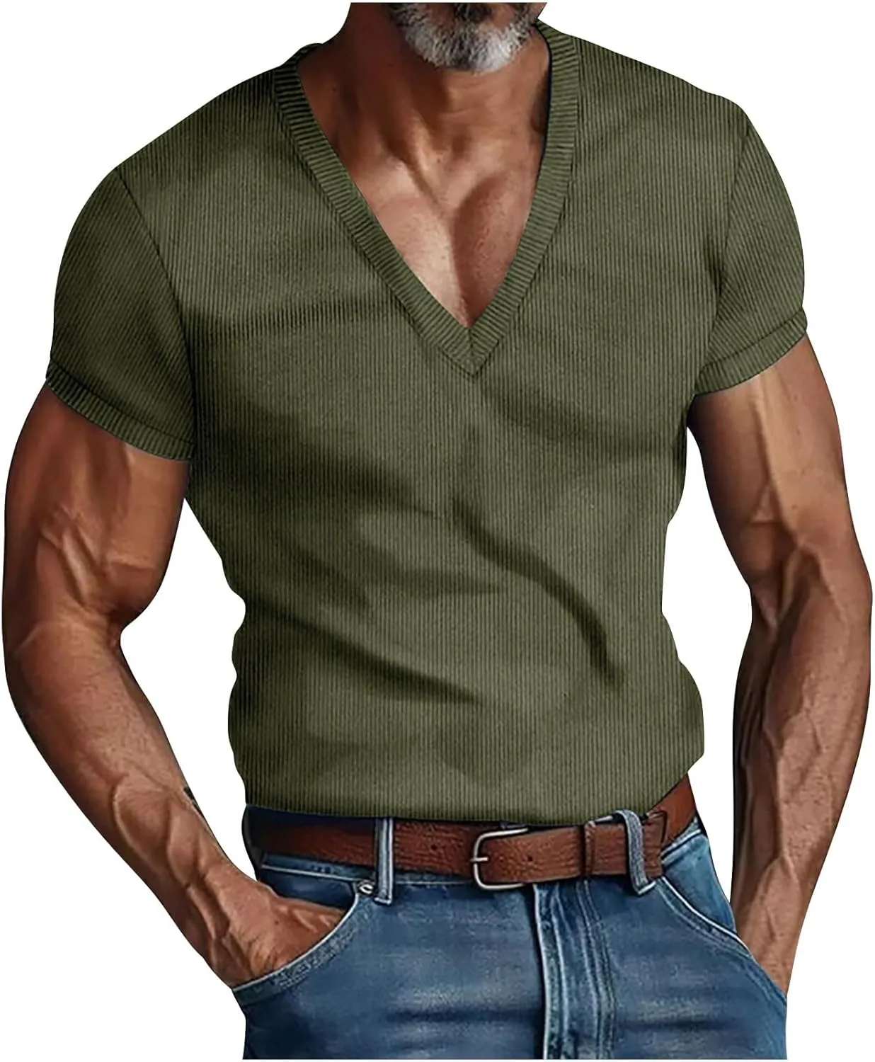 Мужская футболка V-образного выреза Fitted для тренировок
Мужская футболка V-образного выреза Fitted для тренировок