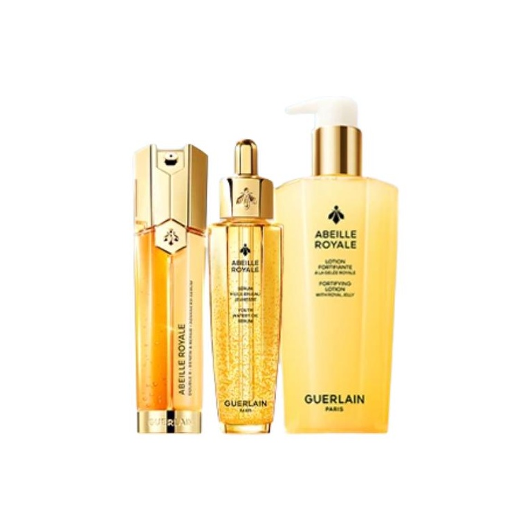 Наборы для ухода за кожей Fourth Generation Original Bee Royal Water с двумя тюбиками сывороток: подтягивающие, увлажняющие и восстанавливающие Guerlain, three-piece set: dual-effect serums 50ml+золото revitalizing honey 50ml+royal jelly water 3...
Наборы для ухода за кожей Fourth Generation Original Bee Royal Water с двумя тюбиками сывороток: подтягивающие, увлажняющие и восстанавливающие Guerlain, three-piece set: dual-effect serums 50ml+золото revitalizing honey 50ml+royal jelly water 3...