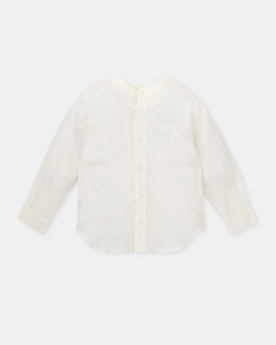 Рубашка для мальчика с длинными рукавами и воротником Мао Tutto Piccolo, белый
Рубашка для мальчика с длинными рукавами и воротником Мао Tutto Piccolo, белый