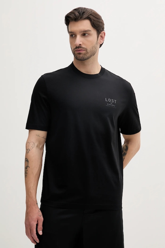 Хлопковая футболка Armani Exchange, черный
Хлопковая футболка Armani Exchange, черный