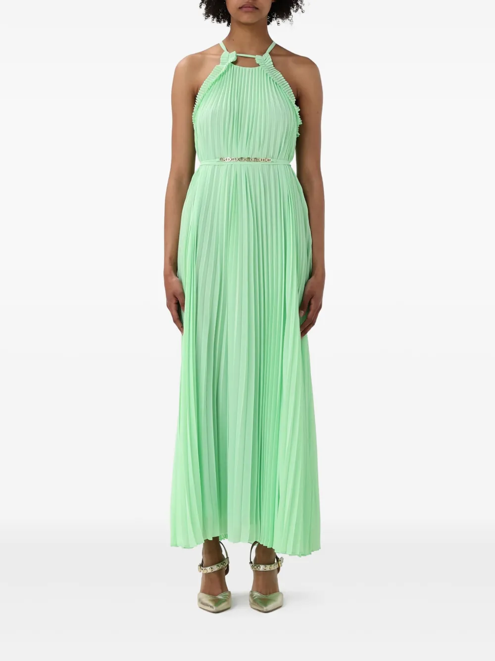 Плиссированное платье миди TWINSET, зеленый
Плиссированное платье миди TWINSET, зеленый