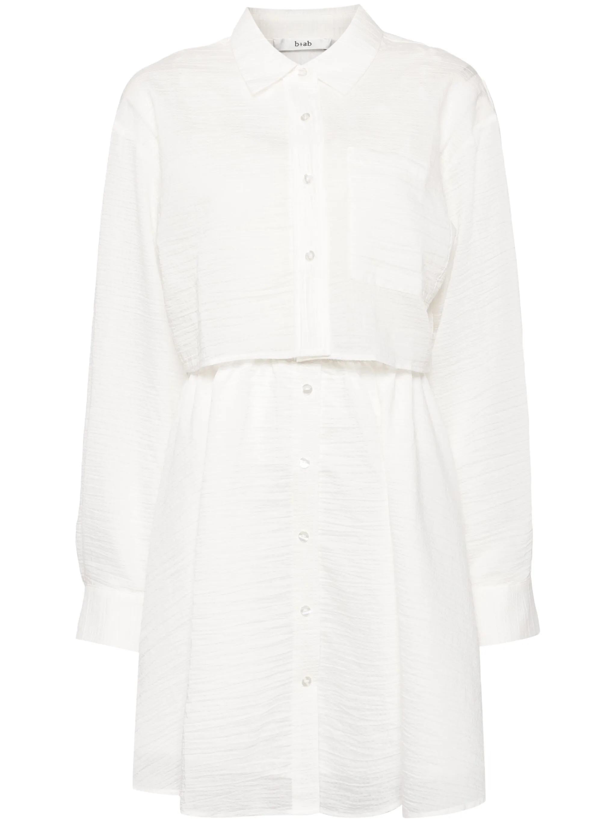 Комплект из платья и жакета с жатым эффектом B+Ab, белый
Комплект из платья и жакета с жатым эффектом B+Ab, белый