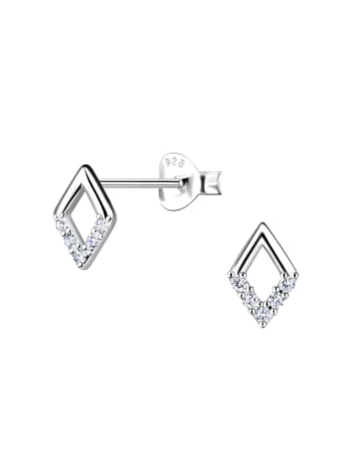 Alexander York Серьги-гвоздики, ажурный дизайн в форме бриллианта, из серебра 925 пробы, комплект из 2 штук
Alexander York Серьги-гвоздики, ажурный дизайн в форме бриллианта, из серебра 925 пробы, комплект из 2 штук