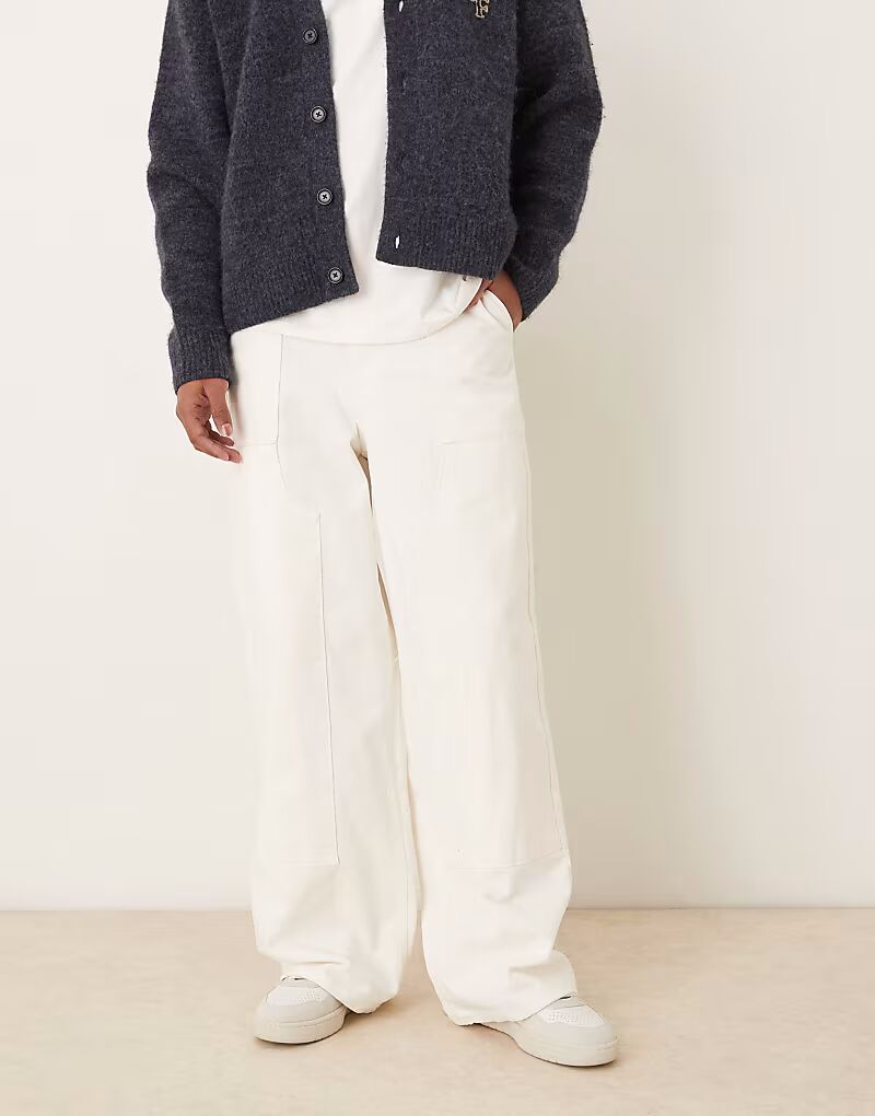 Свободные брюки цвета кремовый с плотницкими деталями Asos Design
Свободные брюки цвета кремовый с плотницкими деталями Asos Design