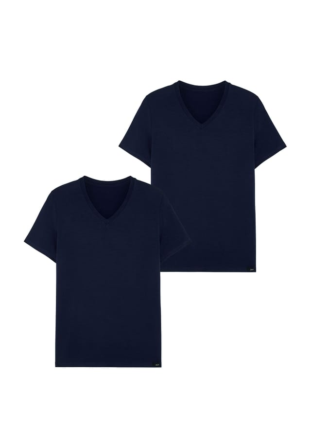 Рубашка с V-образным вырезом из мягкого тенселя Hom, синий
Рубашка с V-образным вырезом из мягкого тенселя Hom, синий