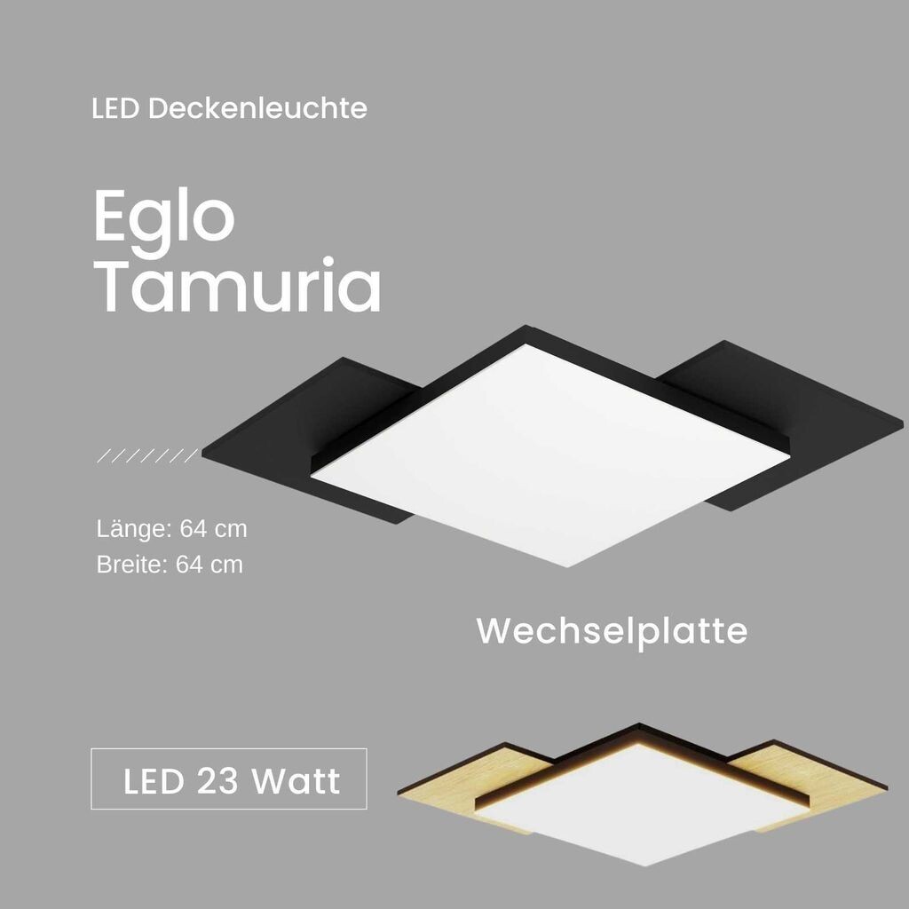 Светодиодный потолочный светильник Eglo Tamuria бело-черный 43,5 x 43,5 см теплый белый
Светодиодный потолочный светильник Eglo Tamuria бело-черный 43,5 x 43,5 см теплый белый