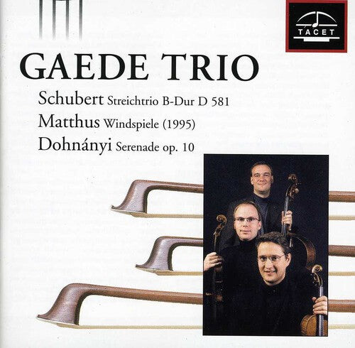 CD диск Schubert / Gaede Trio: Gaede Trio Plays Schubert
CD диск Schubert / Gaede Trio: Gaede Trio Plays Schubert