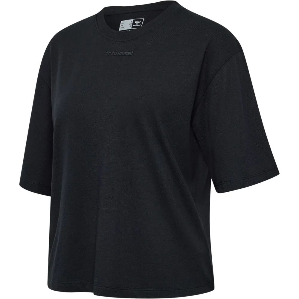 Футболка с коротким рукавом спортивная Hummel MT Vanja Boxy, черный 
Футболка с коротким рукавом спортивная Hummel MT Vanja Boxy, черный