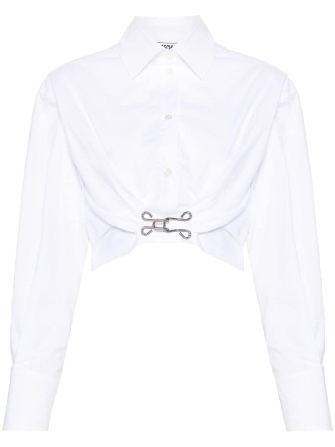 MOSCHINO JEANS укороченная поплиновая рубашка, белый
MOSCHINO JEANS укороченная поплиновая рубашка, белый