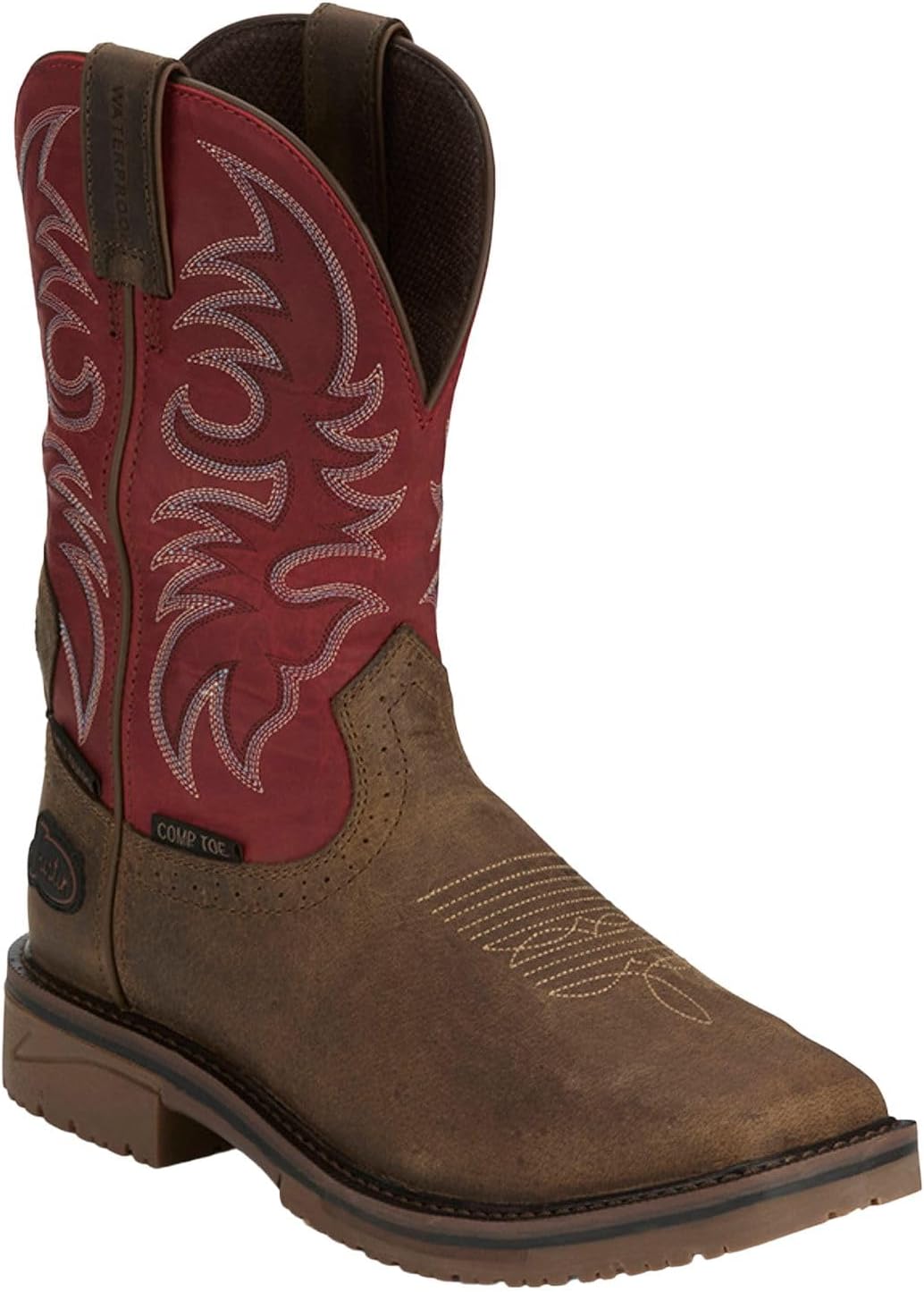 Мужские водонепроницаемые ботинки вестерн Justin с композитным носком - Se4753, коричневый
Мужские водонепроницаемые ботинки вестерн Justin с композитным носком - Se4753, коричневый