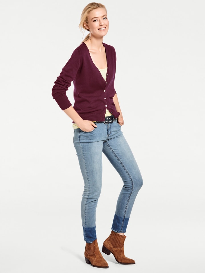 Кардиган тонкой вязки бордового цвета Heine
Кардиган тонкой вязки бордового цвета Heine