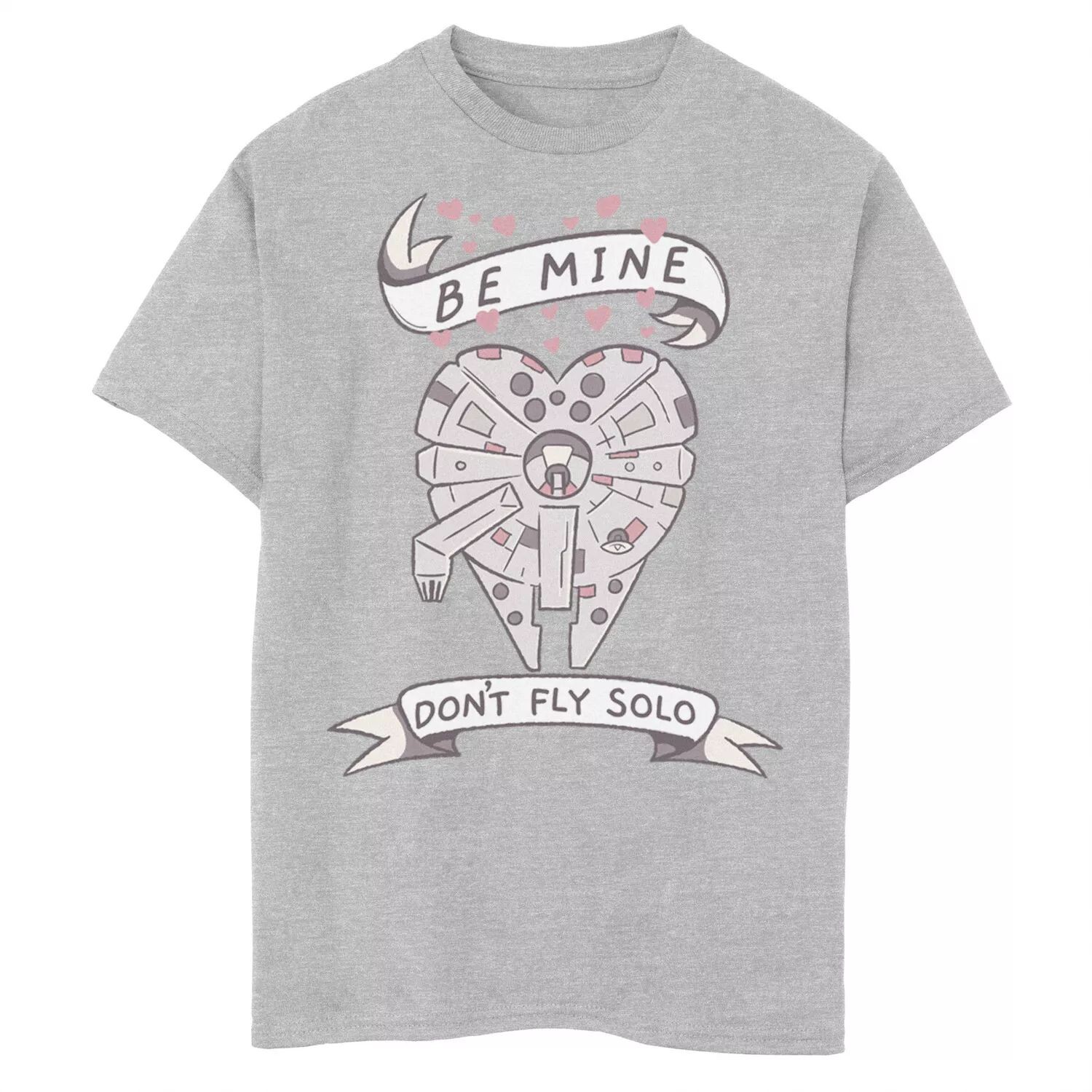 Футболка с сердечком «Звездные войны» для мальчиков 8–20 лет, Валентина, не летай в одиночку Star Wars
