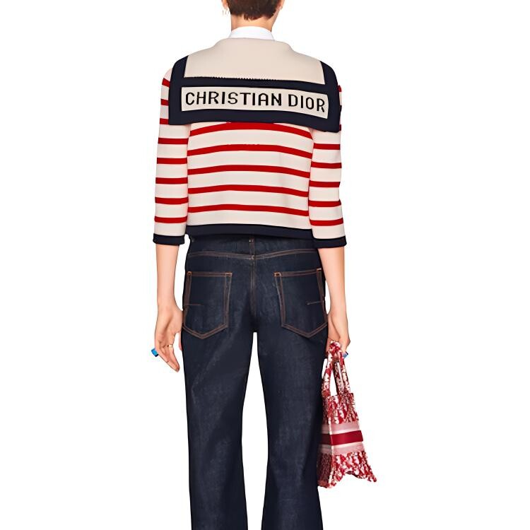 Свитер женский Dior кашемировый, красный 
Свитер женский Dior кашемировый, красный