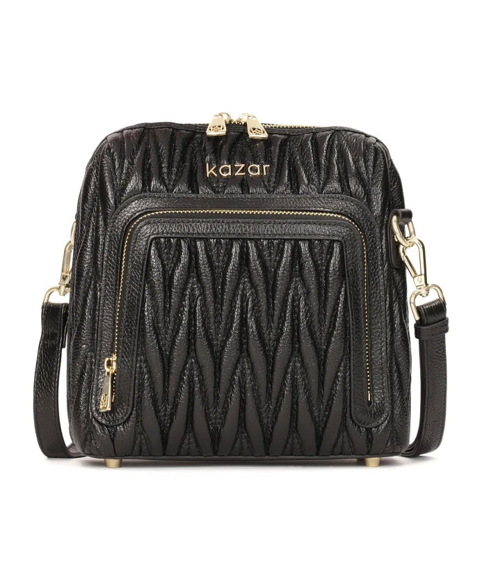 Кожаная сумочка на длинном ремешке Kazar, черный
Кожаная сумочка на длинном ремешке Kazar, черный