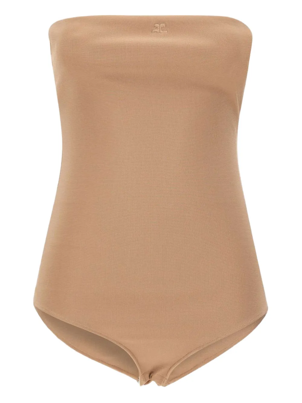 Боди с вышитым логотипом Courrèges, нейтральный
Боди с вышитым логотипом Courrèges, нейтральный