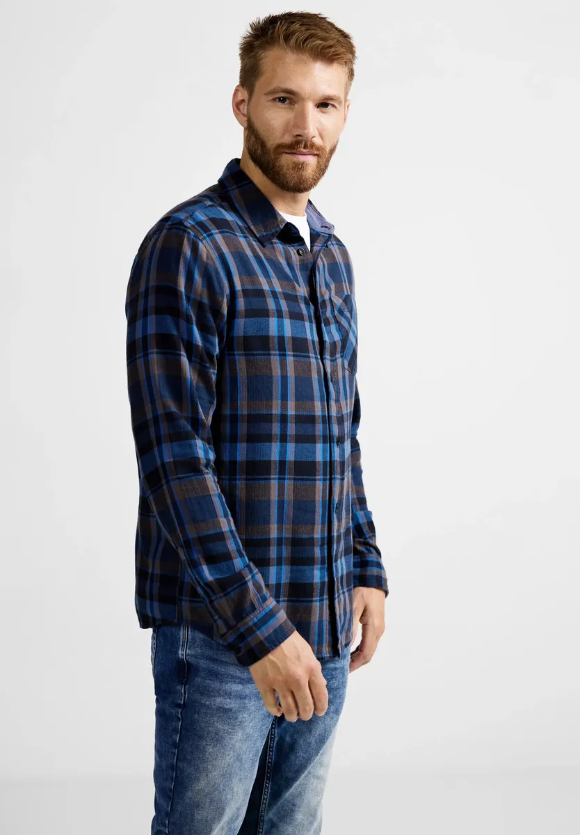 STREET ONE МУЖСКАЯ рубашка с длинными рукавами, клетчатый фасон Street One Men, цвет Nightshadow Blue
STREET ONE МУЖСКАЯ рубашка с длинными рукавами, клетчатый фасон Street One Men, цвет Nightshadow Blue