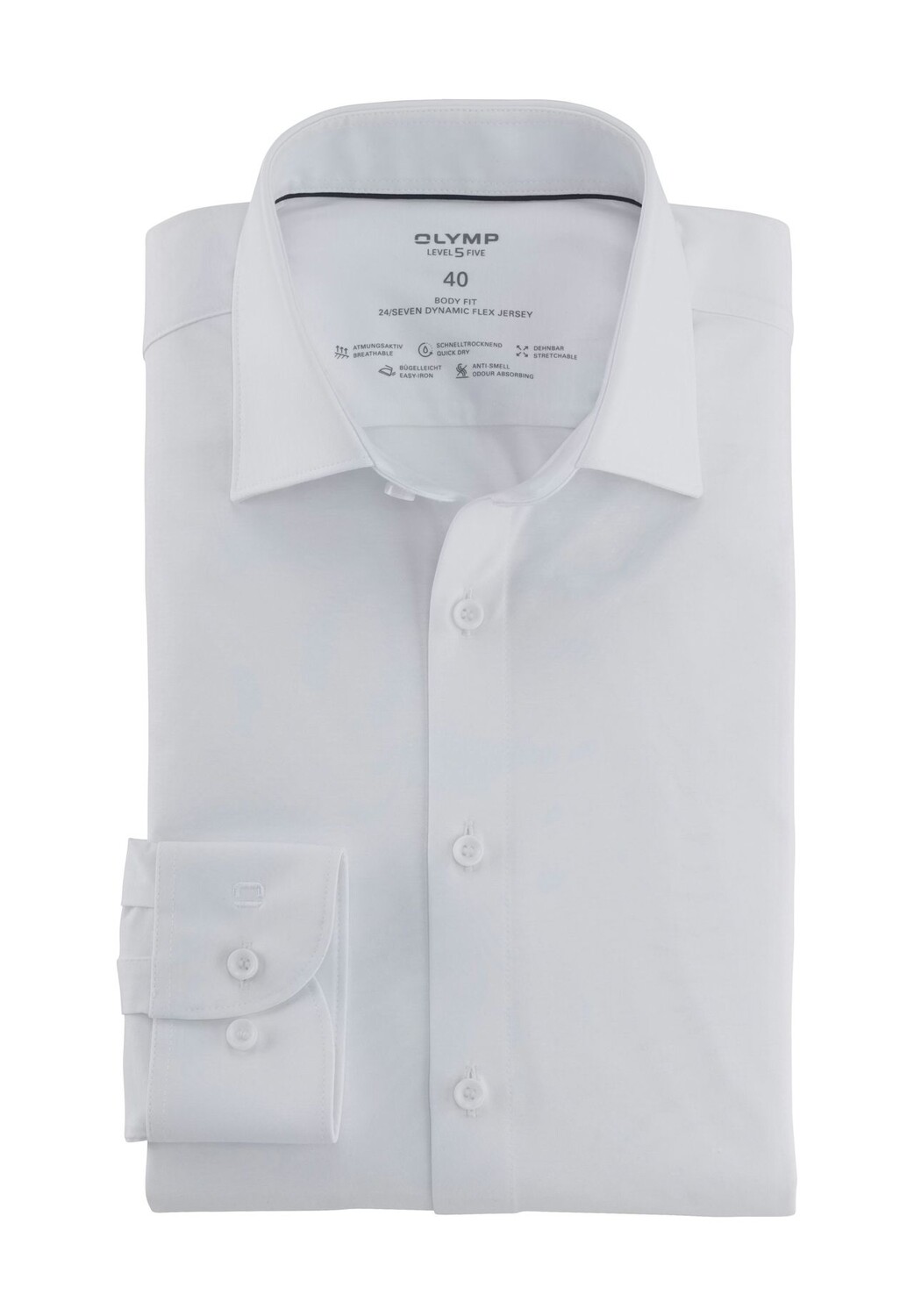 Рубашка Level 5, облегающая по фигуре, планка на пуговицах, воротник «Кент», мужская OLYMP, белый
Рубашка Level 5, облегающая по фигуре, планка на пуговицах, воротник «Кент», мужская OLYMP, белый