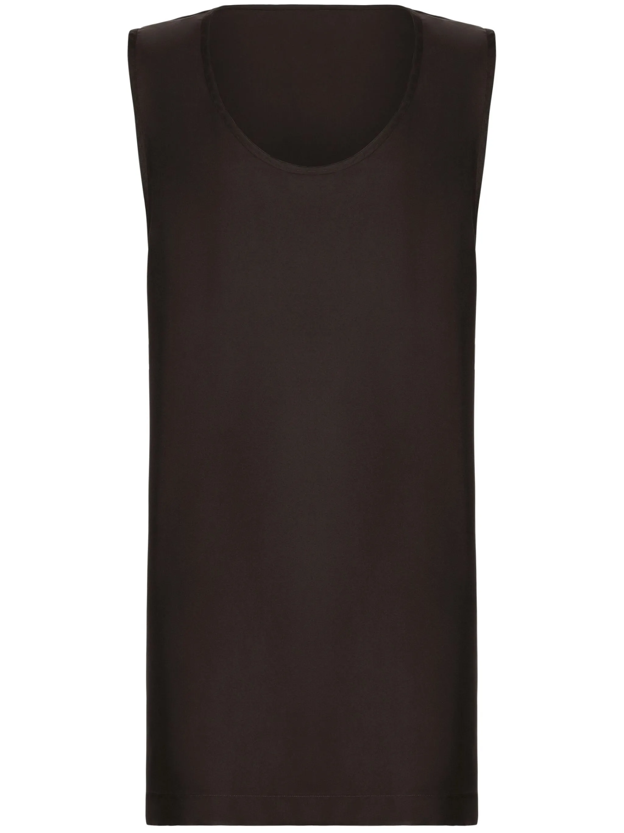 Шелковый топ с U-образным вырезом Dolce & Gabbana, коричневый
Шелковый топ с U-образным вырезом Dolce & Gabbana, коричневый