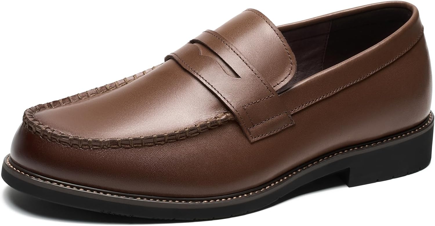 Мужские лоферы GUTOUGE Comfort Penny - кожаные слипоны с ортопедической стелькой и гибкой подошвой для работы и повседневной носки, черные
Мужские лоферы GUTOUGE Comfort Penny - кожаные слипоны с ортопедической стелькой и гибкой подошвой для работы и повседневной носки, черные