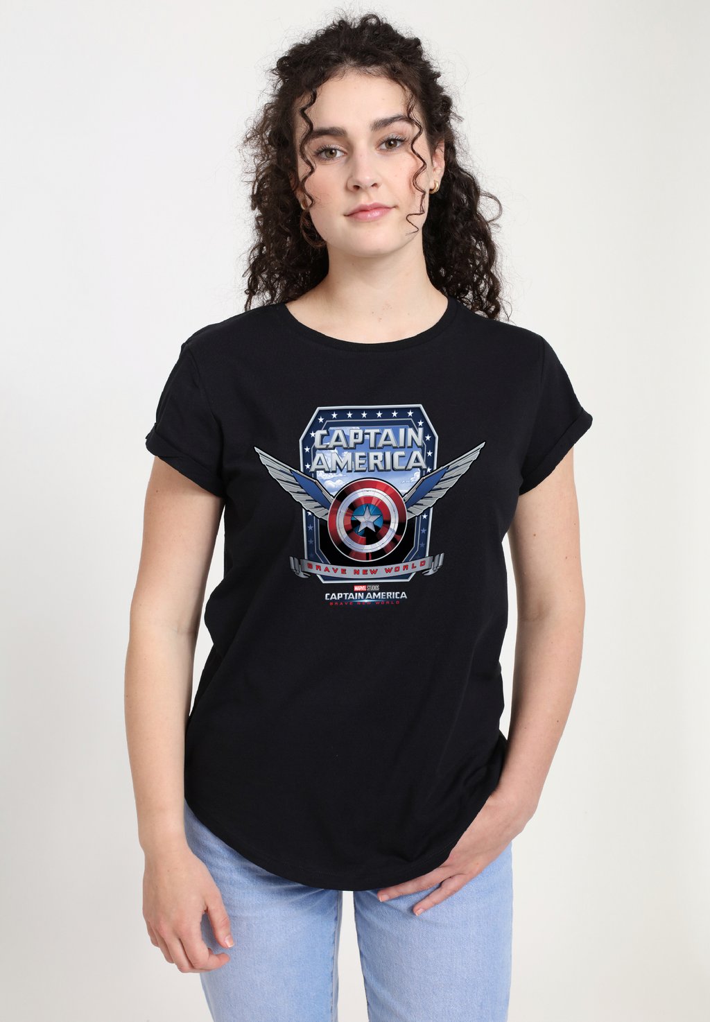 Футболка с принтом CAPTAIN AMERICA BRAVE NEW WORLD SHIELD WINGS Henry Tiger, черный
Футболка с принтом CAPTAIN AMERICA BRAVE NEW WORLD SHIELD WINGS Henry Tiger, черный