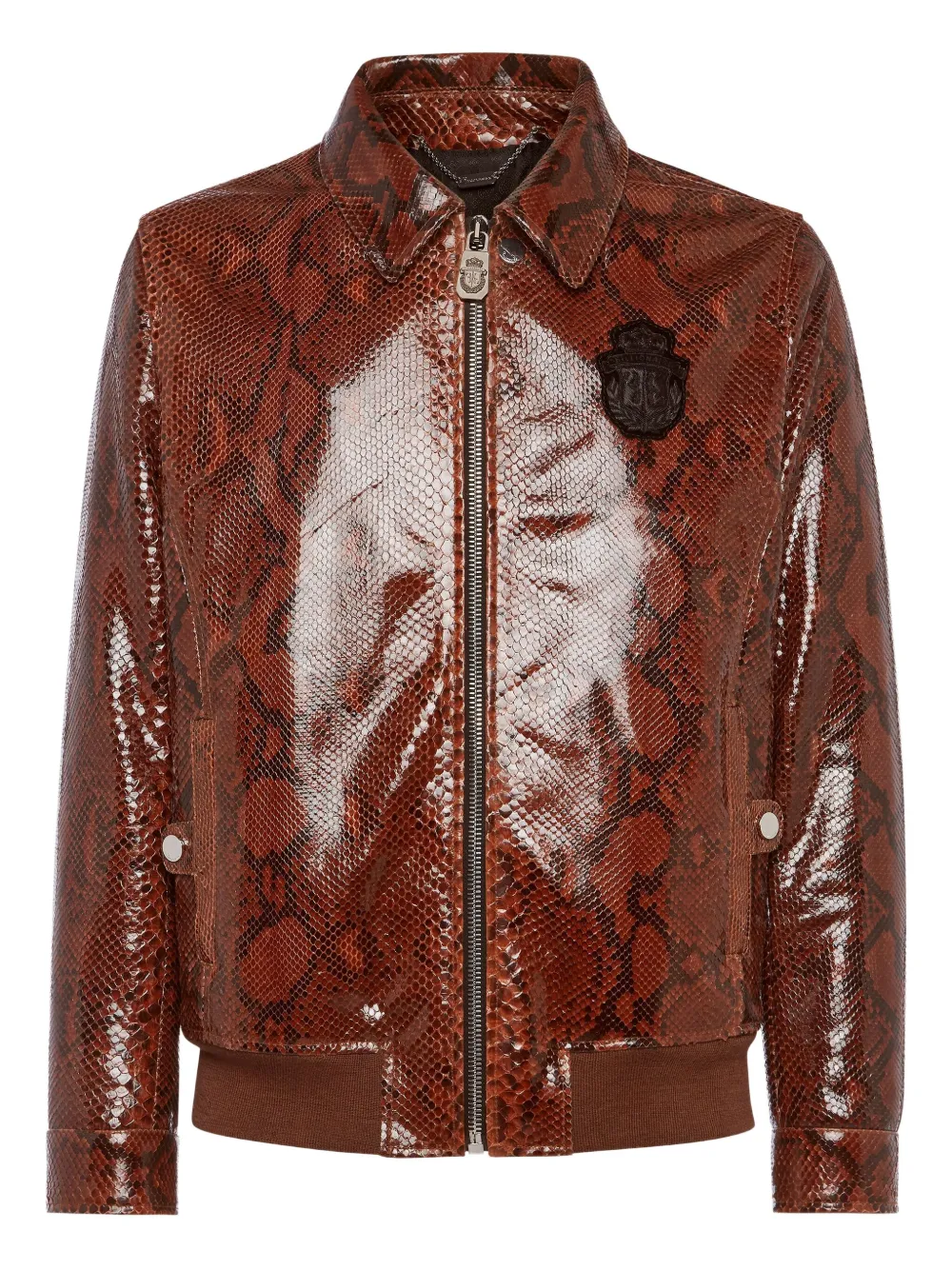 Куртка с эффектом змеиной кожи Billionaire, коричневый
Куртка с эффектом змеиной кожи Billionaire, коричневый
