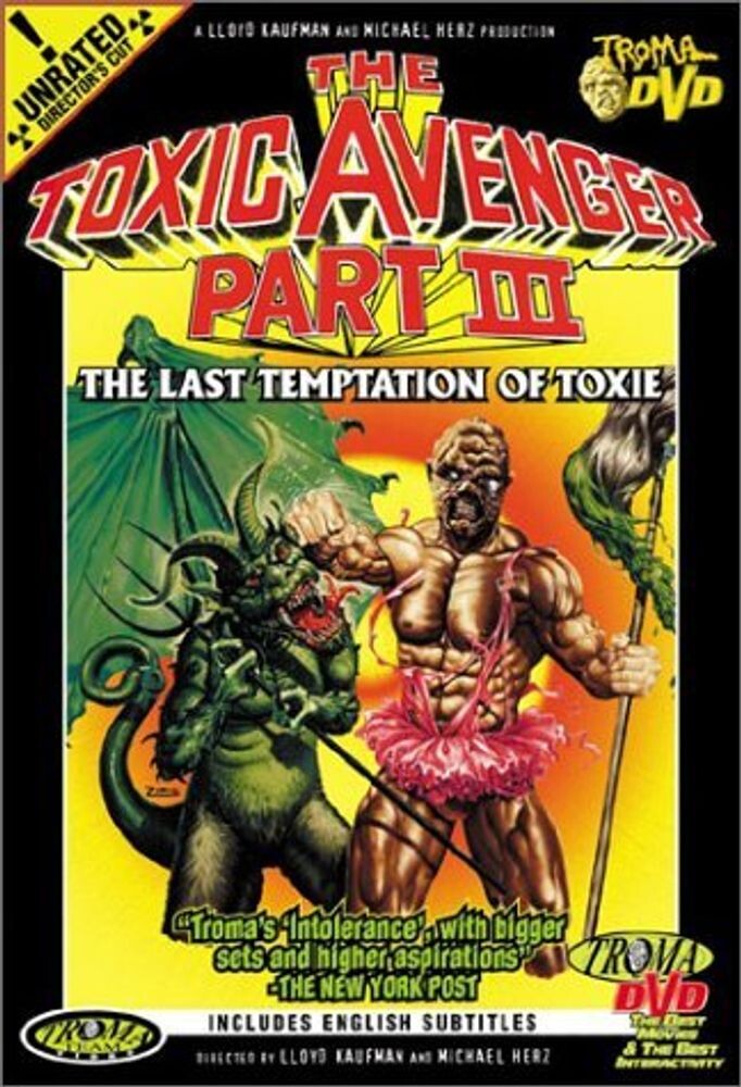 Диск DVD The Toxic Avenger, Part III: The Last Temptation of Toxie
Диск DVD The Toxic Avenger, Part III: The Last Temptation of Toxie