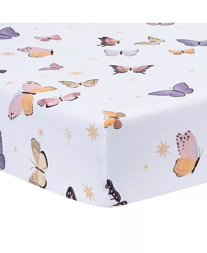 Дышащая простыня для детской кроватки Butterfly Dreams из 100% хлопка Lambs & Ivy, белый
Дышащая простыня для детской кроватки Butterfly Dreams из 100% хлопка Lambs & Ivy, белый
