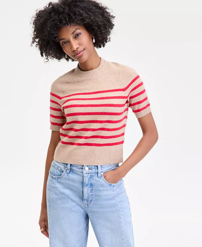 Женский свитер Saddle с короткими рукавами On 34th, красный
Женский свитер Saddle с короткими рукавами On 34th, красный