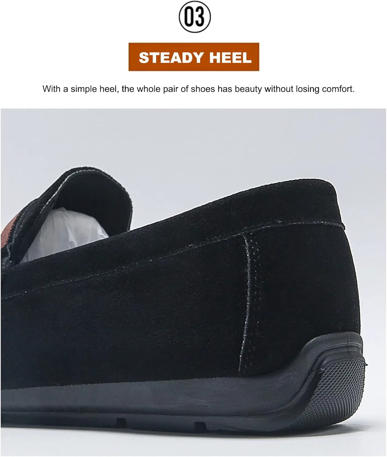 Мужские лоферы из замши с круглым носком и мягкой подошвой, дышащие, удобные, слипоны, плоские ботинки для прогулок, стильные повседневные обувь EFTCAL, черный
Мужские лоферы из замши с круглым носком и мягкой подошвой, дышащие, удобные, слипоны, плоские ботинки для прогулок, стильные повседневные обувь EFTCAL, черный