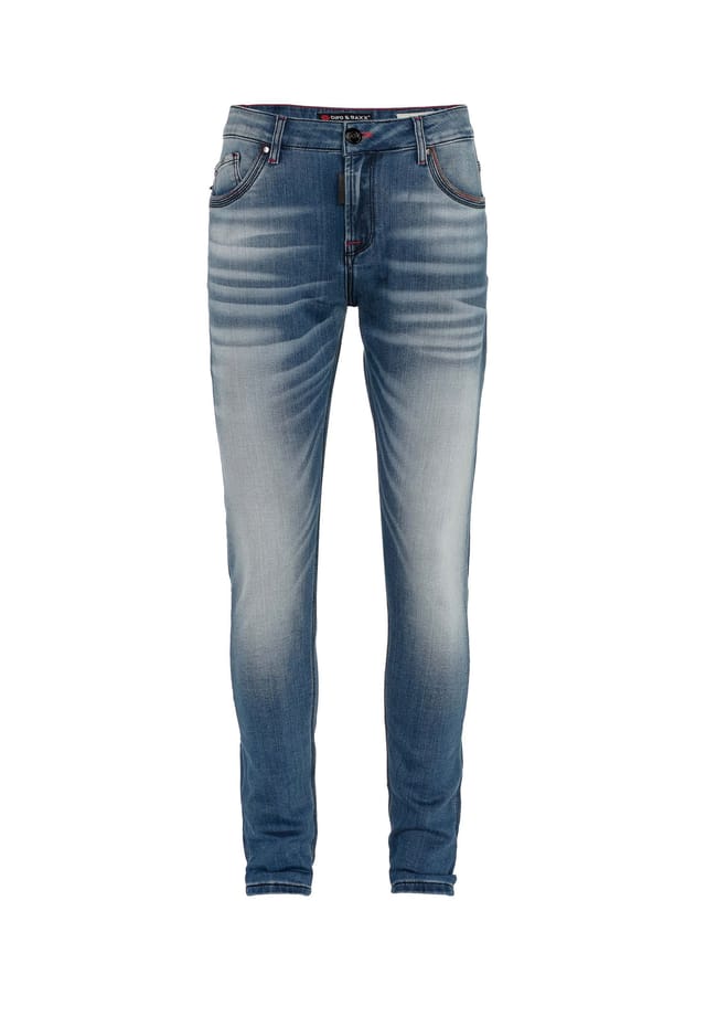 Джинсы с эффектом поношенности Cipo & Baxx, синий
Джинсы с эффектом поношенности Cipo & Baxx, синий