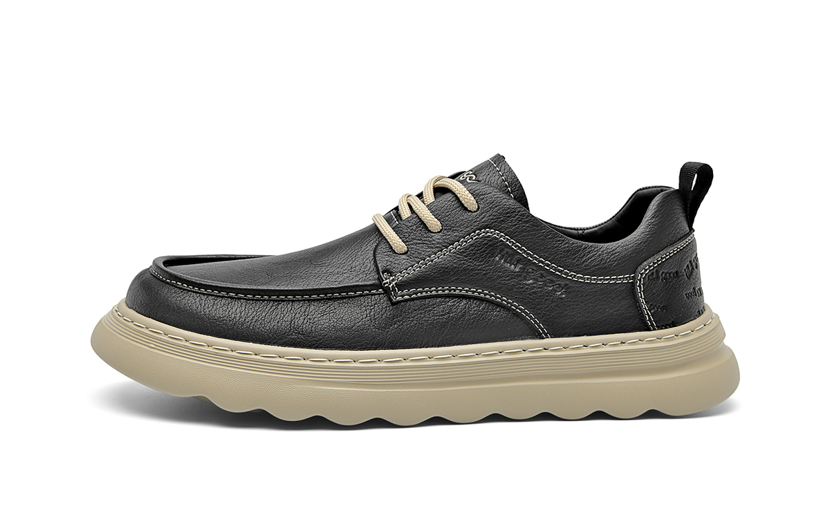 HLA Мужские повседневные туфли с низким верхом, черные/коричневые
HLA Мужские повседневные туфли с низким верхом, черные/коричневые