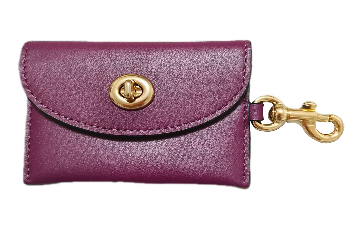 COACH Кожаный картхолдер с монетницей и шармом для женщин фиолетовый 
COACH Кожаный картхолдер с монетницей и шармом для женщин фиолетовый