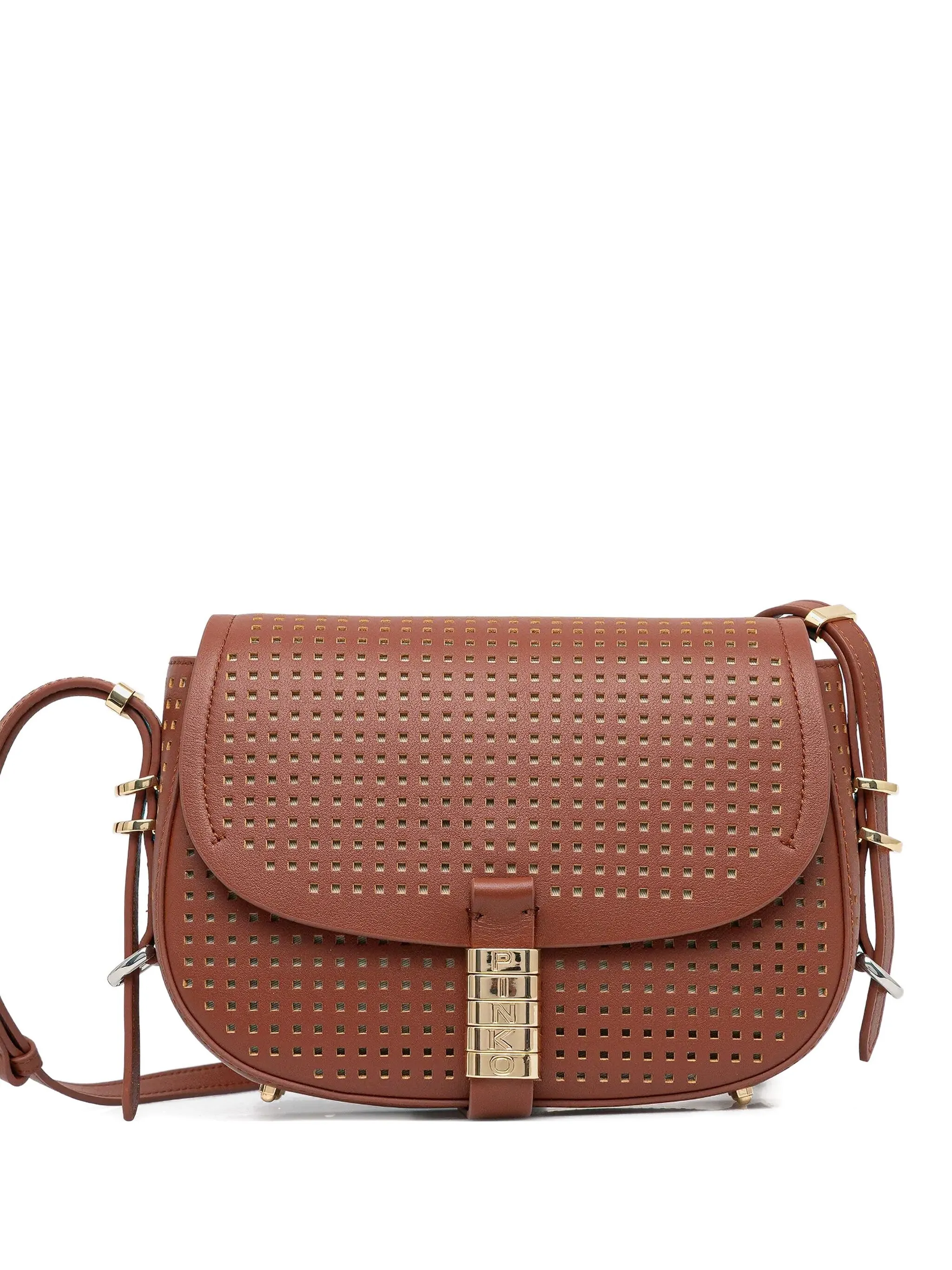 Сумка-сэтчел с клапаном Pinko, коричневый
Сумка-сэтчел с клапаном Pinko, коричневый
