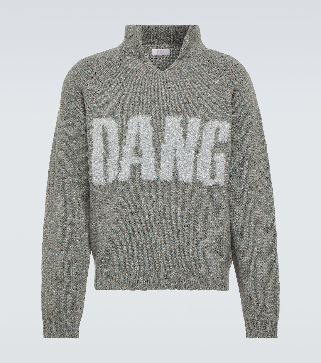 Свитер из смесовой шерсти интарсии Erl, серый
Свитер из смесовой шерсти интарсии Erl, серый