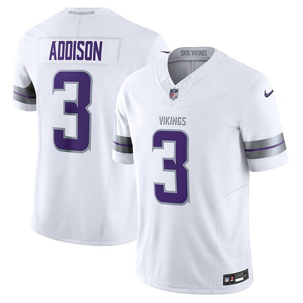 Мужская футболка Minnesota Vikings Jordan Addison Vapor FUSE Limited белая Nike
Мужская футболка Minnesota Vikings Jordan Addison Vapor FUSE Limited белая Nike