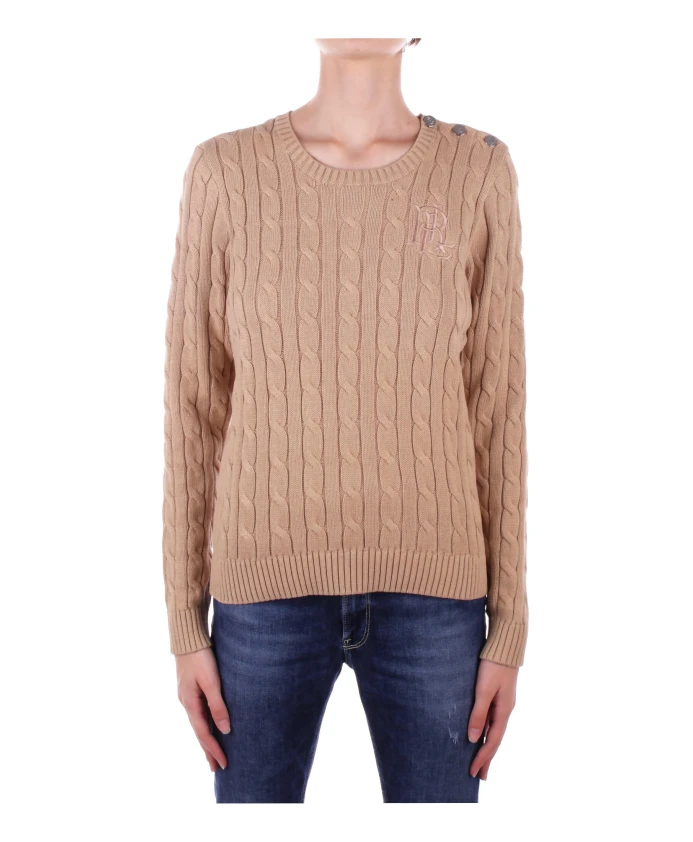 Хлопковый свитер крупной вязки Ralph Lauren, коричневый
Хлопковый свитер крупной вязки Ralph Lauren, коричневый