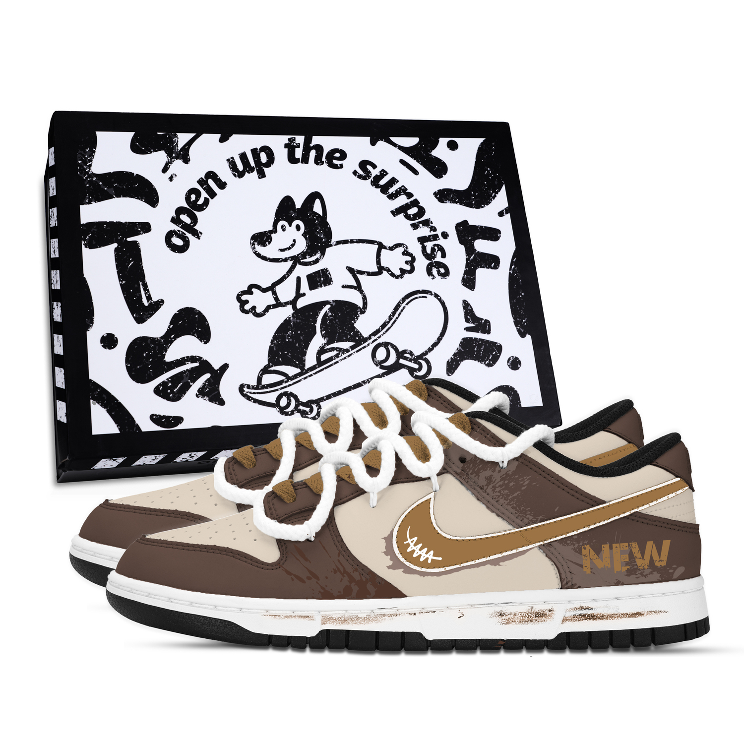 Nike Данк Тайм Трейл устойчивые к истиранию лоу-топ скейтборд кроссовки унисекс жёлто-коричневые, цвет Yellow Brown
Nike Данк Тайм Трейл устойчивые к истиранию лоу-топ скейтборд кроссовки унисекс жёлто-коричневые, цвет Yellow Brown