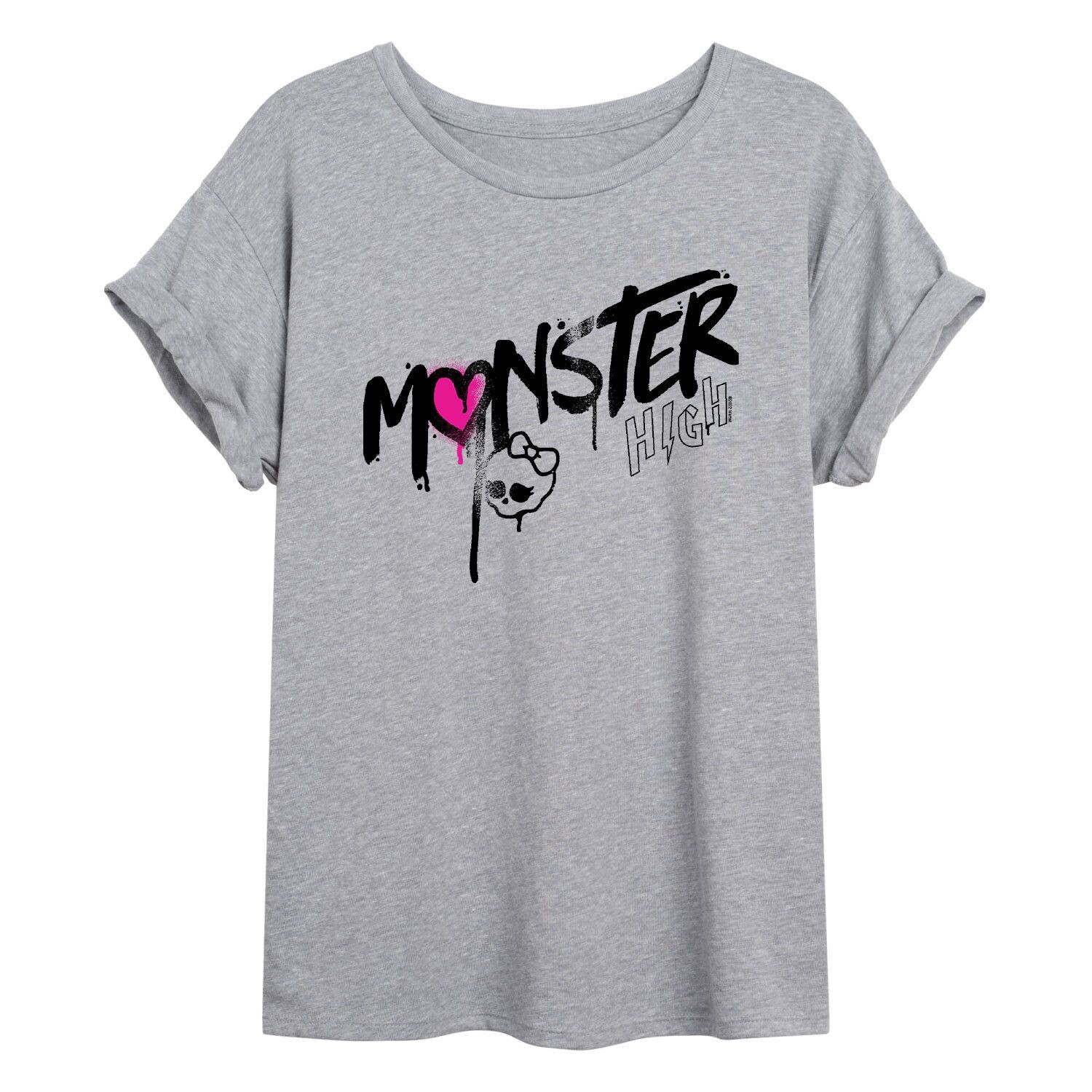 Размерная футболка с граффити Monster High для юниоров Licensed Character
Размерная футболка с граффити Monster High для юниоров Licensed Character